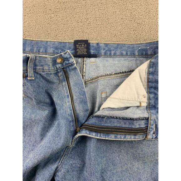 Vintage Smith's Workwear Jeans 1906 38x30 Blue Washed Denim Premium Denim Pocket - Picture 8 of 10